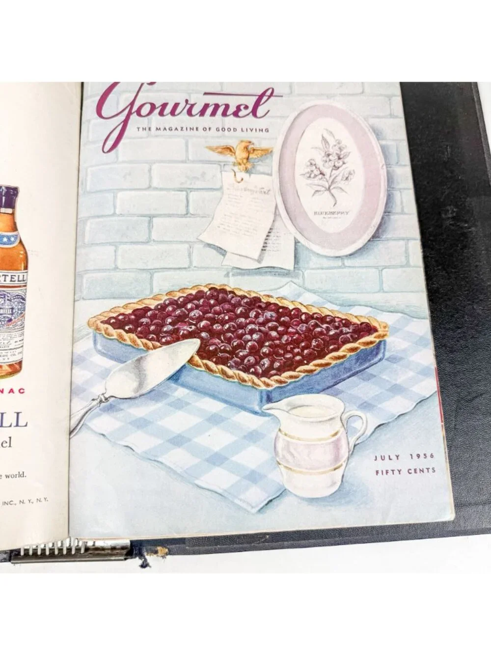 Gourmet The Magazine Of Good Living 8 Issues Jan-Aug 1956 Hardcover Folder